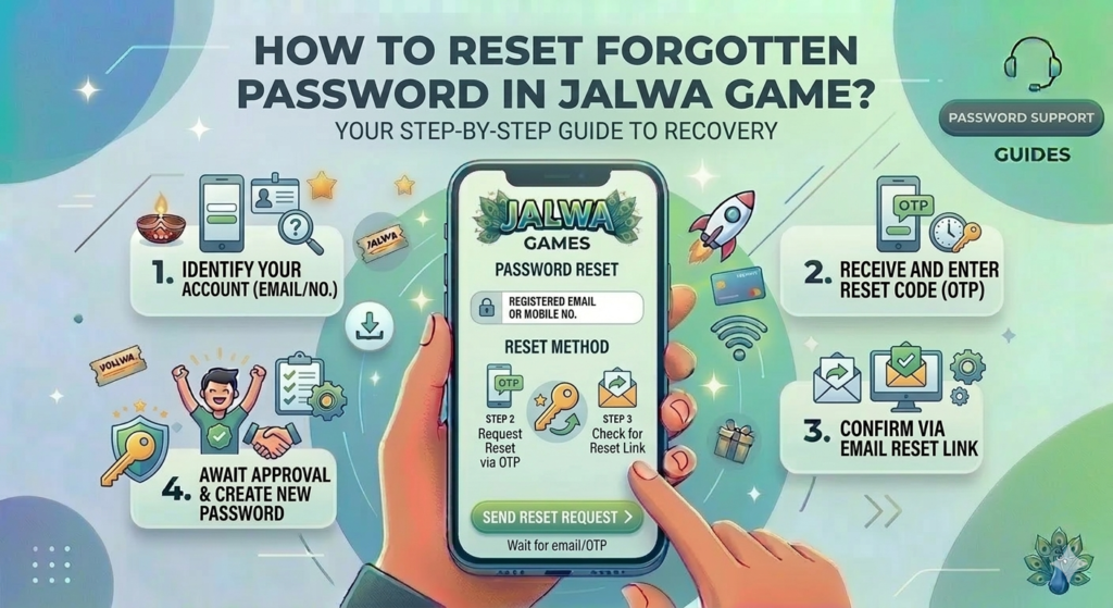 How to reset forgotten password in Jalwa Game