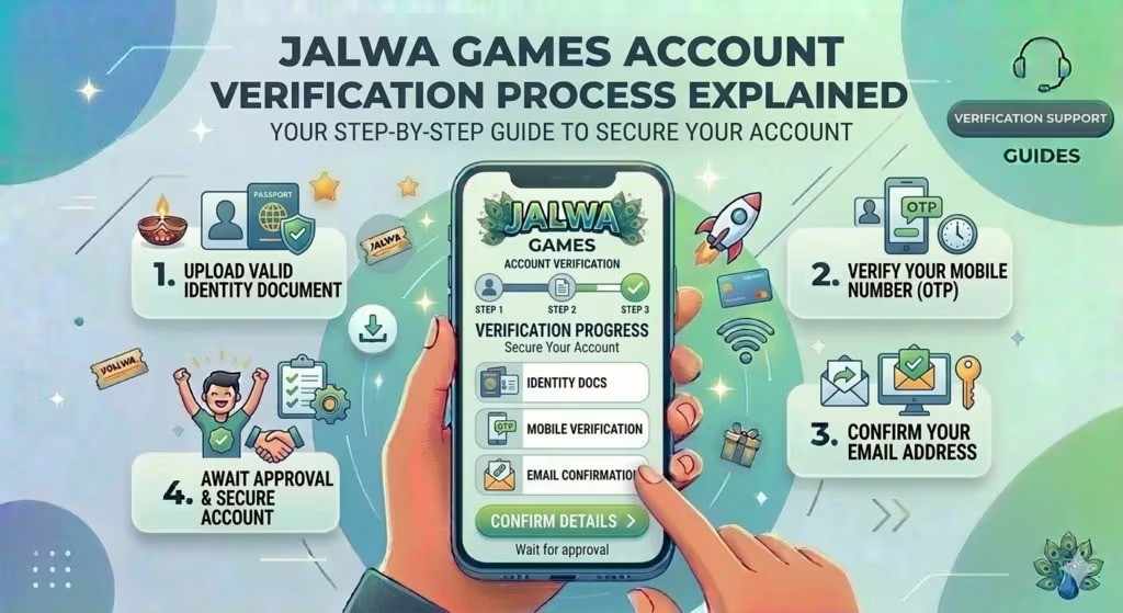 Jalwa games account verification process explained